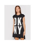 DKNY Každodenní šaty P02HRB2M Černá Relaxed Fit - Pepit.cz