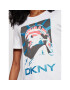 DKNY T-Shirt P0DBFCNA Bílá Regular Fit - Pepit.cz