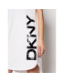 DKNY Úpletové šaty P0RD1B2J Bílá Regular Fit - Pepit.cz