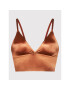 Etam Podprsenka Bralette Perfect Glow 6528277 Hnědá - Pepit.cz