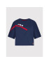 Fila T-Shirt Zug FAW0156 Tmavomodrá Cropped Fit - Pepit.cz