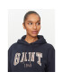 Gant Mikina Rel Logo Hoodie 4200726 Tmavomodrá Relaxed Fit - Pepit.cz