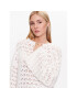 Gina Tricot Svetr Knitted openwork sweater 19466 Bílá Regular Fit - Pepit.cz