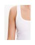 Gina Tricot Top Rib tank 19105 Bílá Regular Fit - Pepit.cz