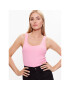 Gina Tricot Top Rib tank 19105 Růžová Regular Fit - Pepit.cz