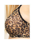 Gossard Podprsenka s kosticemi Glossies Leopard 13101 Hnědá - Pepit.cz