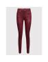 Guess Jeansy W2RA46 WE641 Bordó Skinny Fit - Pepit.cz