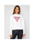 Guess Mikina Vinyl Triangle Fleece W0BQ05 K8800 Bílá Relaxed Fit - Pepit.cz