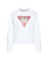 Guess Mikina Vinyl Triangle Fleece W0BQ05 K8800 Bílá Relaxed Fit - Pepit.cz