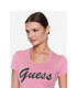 Guess T-Shirt Adriana W3RI50 J1314 Růžová Slim Fit - Pepit.cz