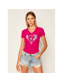 Guess T-Shirt Britney Tee W0YI85 J1300 Růžová Slim Fit - Pepit.cz