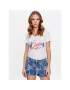 Guess T-Shirt Embellish Logo W3GI40 J1314 Bílá Slim Fit - Pepit.cz