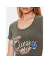 Guess T-Shirt Embellish Logo W3GI40 J1314 Zelená Slim Fit - Pepit.cz