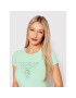 Guess T-Shirt Eyelet W2GI31 KA0Q1 Zelená Regular Fit - Pepit.cz