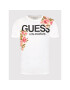 Guess T-Shirt Floral Logo M2BI75 K9RM3 Bílá Regular Fit - Pepit.cz