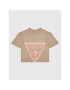 Guess T-Shirt J2RI31 K8HM0 Hnědá Regular Fit - Pepit.cz