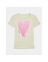 Guess T-Shirt J3BI20 KBDN0 Écru Regular Fit - Pepit.cz