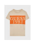 Guess T-Shirt L3GI07 K8HM0 Écru Regular Fit - Pepit.cz