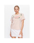 Guess T-Shirt Logo Flowers W3GI43 JA914 Růžová Boxy Fit - Pepit.cz