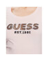 Guess T-Shirt Mesh Logo W3GI35 J1300 Růžová Slim Fit - Pepit.cz