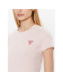 Guess T-Shirt Mini Triangle W2YI44 J1311 Růžová Slim Fit - Pepit.cz