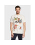 Guess T-Shirt Nautical Collage M3GI38 KBDL0 Écru Regular Fit - Pepit.cz