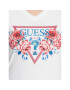 Guess T-Shirt Roses W3BI56 J1314 Bílá Slim Fit - Pepit.cz