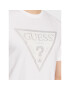 Guess T-Shirt Shiny Gel Traingle M3GI33 J1314 Bílá Slim Fit - Pepit.cz