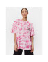 Guess T-Shirt Throwing Flowers W3GI56 K9RM4 Růžová Oversize - Pepit.cz