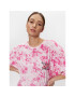 Guess T-Shirt Throwing Flowers W3GI56 K9RM4 Růžová Oversize - Pepit.cz