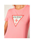 Guess T-Shirt Triangle Logo W0YI57 K8HM0 Růžová Regular Fit - Pepit.cz