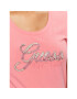 Guess T-Shirt W3YI36 J1314 Růžová Slim Fit - Pepit.cz