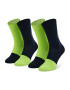 Happy Socks Sada 2 párů vysokých ponožek unisex XBES02-6500 Zelená - Pepit.cz