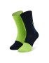 Happy Socks Sada 2 párů vysokých ponožek unisex XBES02-6500 Zelená - Pepit.cz