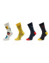 Happy Socks Sada 4 párů vysokých ponožek unisex The Beathles XBEA09-0200 Barevná - Pepit.cz