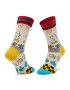 Happy Socks Sada 4 párů vysokých ponožek unisex XDNY09-0200 Černá - Pepit.cz