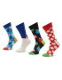 Happy Socks Sada 4 párů vysokých ponožek unisex XHTG09-6300 Barevná - Pepit.cz