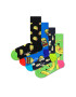 Happy Socks Sada 4 párů vysokých ponožek unisex XYUM09-0200 Barevná - Pepit.cz