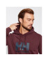 Helly Hansen Mikina Logo 33977 Bordó Regular Fit - Pepit.cz