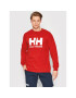 Helly Hansen Mikina Logo Crew 34000 Červená Regular Fit - Pepit.cz