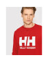 Helly Hansen Mikina Logo Crew 34000 Červená Regular Fit - Pepit.cz