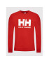 Helly Hansen Mikina Logo Crew 34000 Červená Regular Fit - Pepit.cz