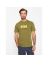 Helly Hansen T-Shirt Logo 33979 Zelená Regular Fit - Pepit.cz