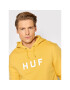 HUF Mikina Essentials Logo PF00099 Žlutá Regular Fit - Pepit.cz