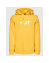 HUF Mikina Essentials Logo PF00099 Žlutá Regular Fit - Pepit.cz