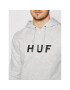 HUF Mikina Essentials Og Logo PF00099 Šedá Regular Fit - Pepit.cz