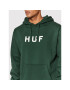 HUF Mikina Essentials Og Logo PF00490 Zelená Regular Fit - Pepit.cz