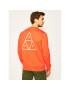 HUF Mikina Essentials TT Crew PF00101 Oranžová Regular Fit - Pepit.cz