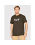 HUF T-Shirt Essentials Logo TS01752 Hnědá Regular Fit - Pepit.cz