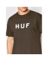 HUF T-Shirt Essentials Logo TS01752 Hnědá Regular Fit - Pepit.cz